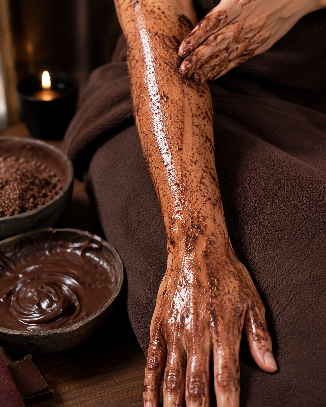 Full Hands Body Polishing - Chocolate